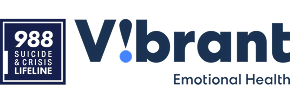 988 Suicide & Crisis Lifeline, Vibrant Emotional Health client logo.